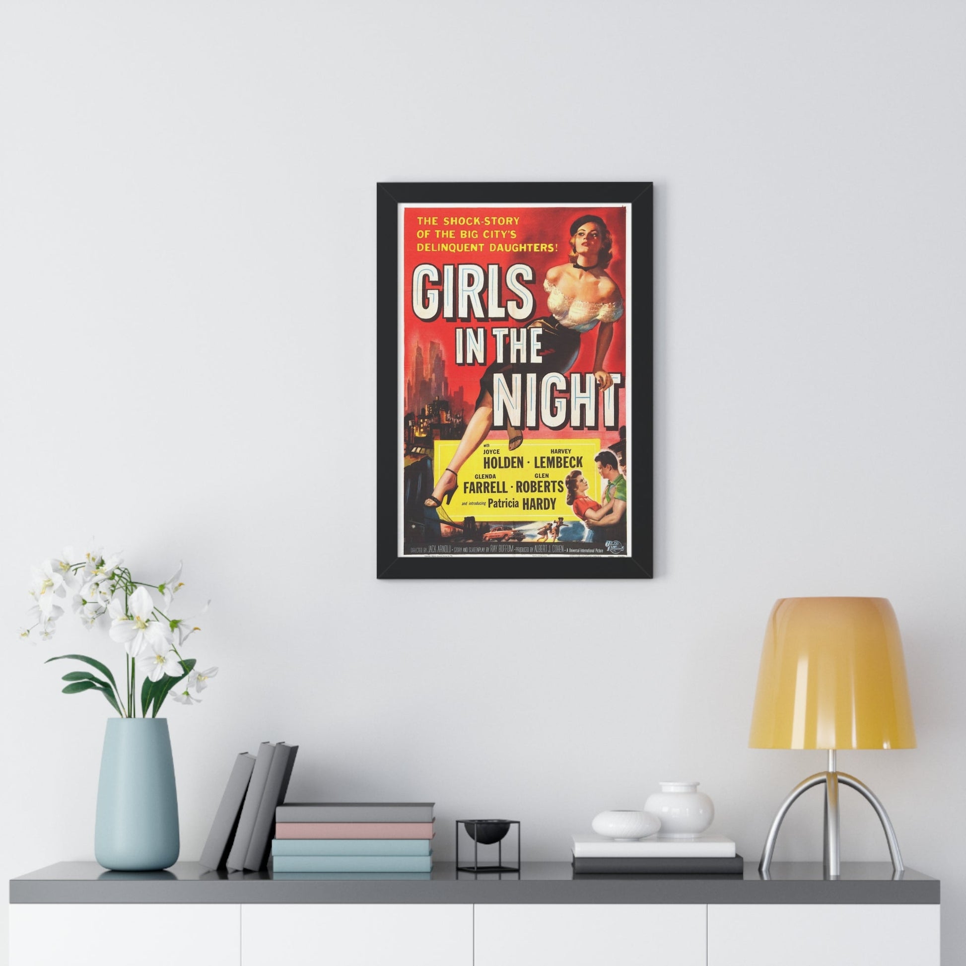 GIRLS IN THE NIGHT 1953 - Framed Movie Poster-The Sticker Space