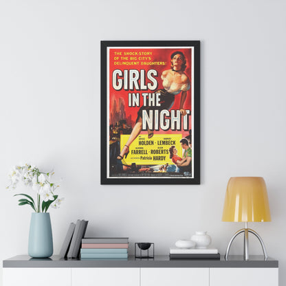 GIRLS IN THE NIGHT 1953 - Framed Movie Poster-The Sticker Space