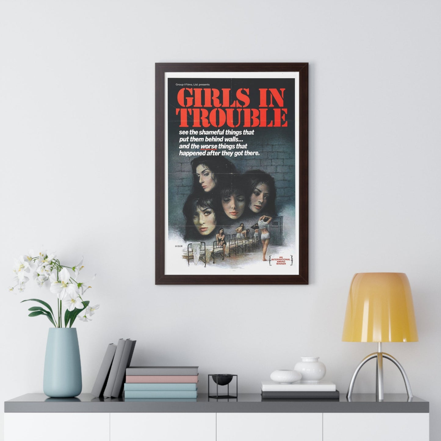 GIRLS IN TROUBLE 1963 - Framed Movie Poster-The Sticker Space