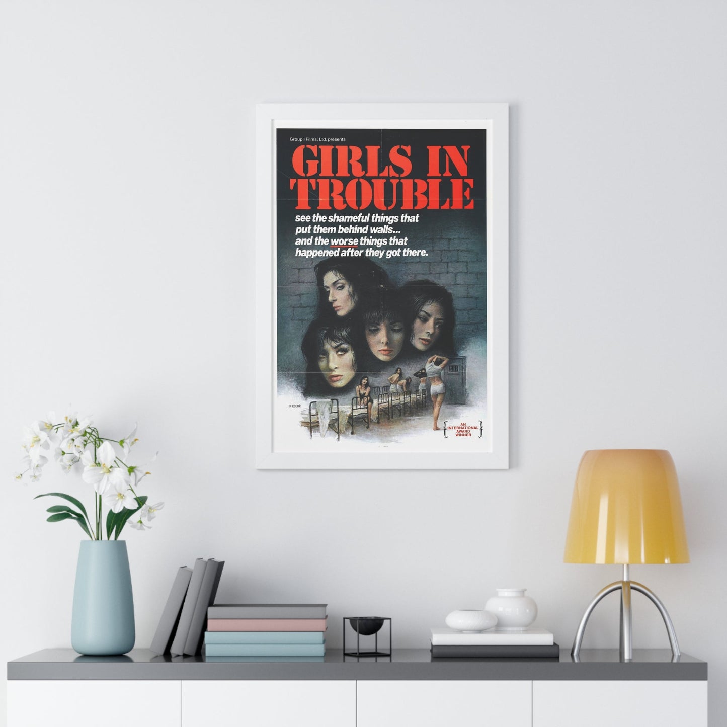 GIRLS IN TROUBLE 1963 - Framed Movie Poster-The Sticker Space