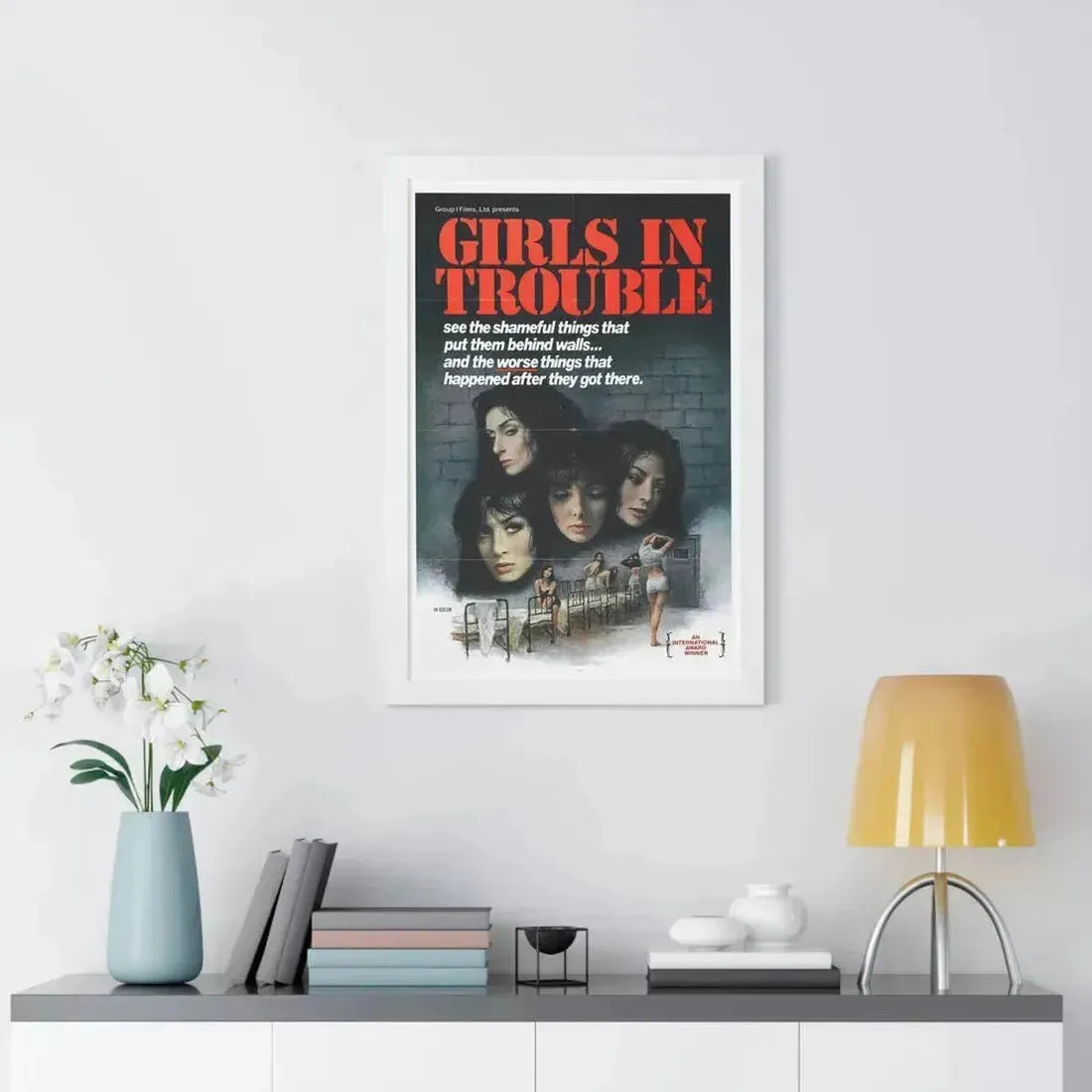 GIRLS IN TROUBLE 1963 - Framed Movie Poster - The Sticker Space