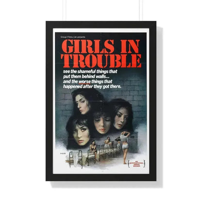 GIRLS IN TROUBLE 1963 - Framed Movie Poster - The Sticker Space