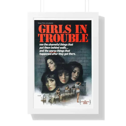 GIRLS IN TROUBLE 1963 - Framed Movie Poster - The Sticker Space