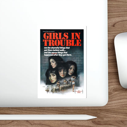 GIRLS IN TROUBLE 1963 Movie Poster STICKER Vinyl Die-Cut Decal-The Sticker Space