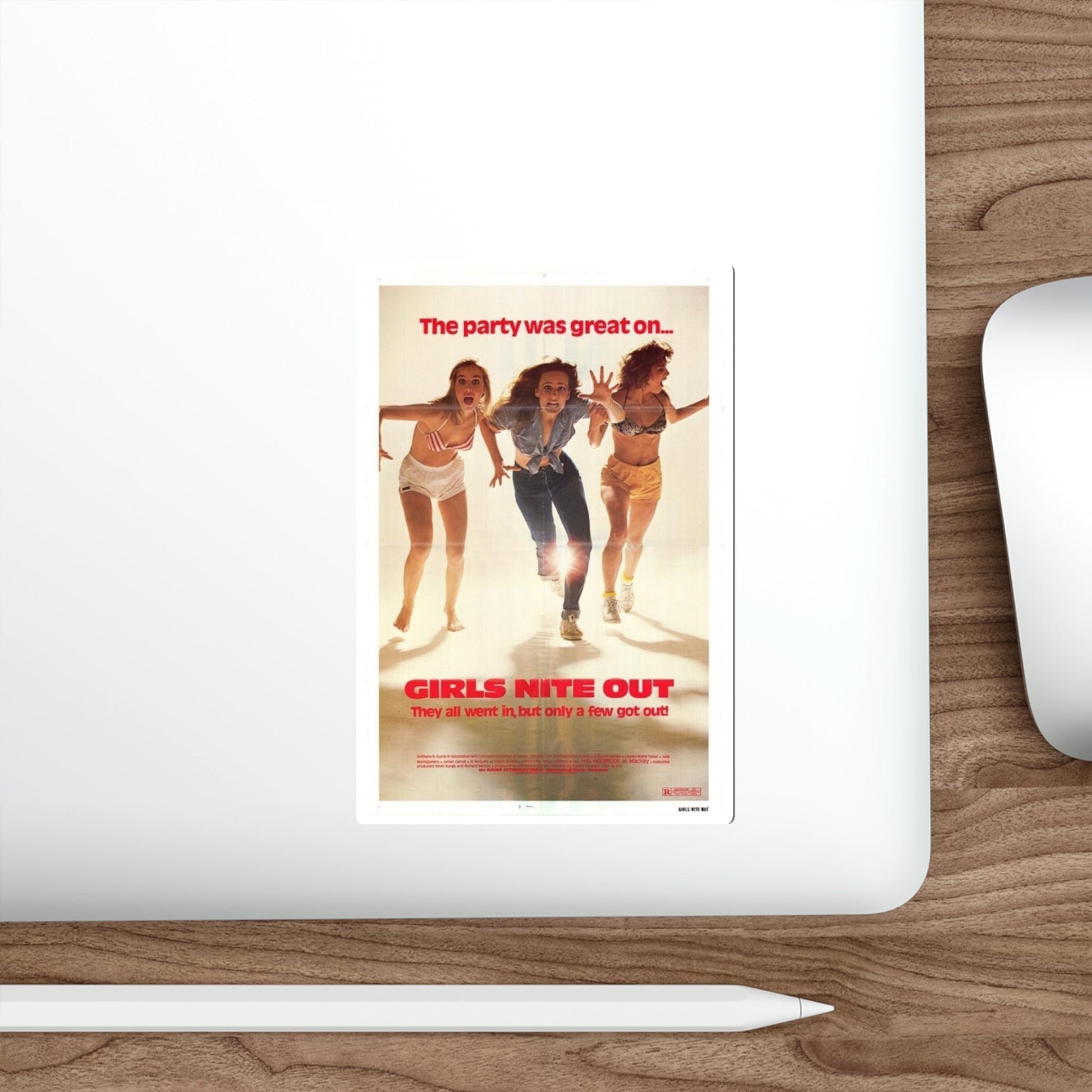 GIRLS NITE OUT (THE SCAREMAKER) 1982 Movie Poster STICKER Vinyl Die-Cut Decal-The Sticker Space