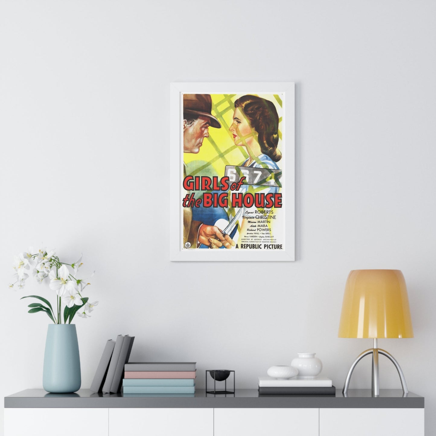 GIRLS OF THE BIG HOUSE 1945 - Framed Movie Poster-The Sticker Space