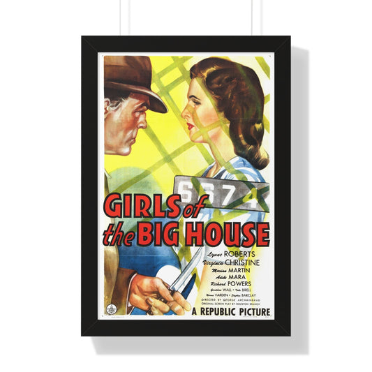 GIRLS OF THE BIG HOUSE 1945 - Framed Movie Poster-16″ x 24″-The Sticker Space