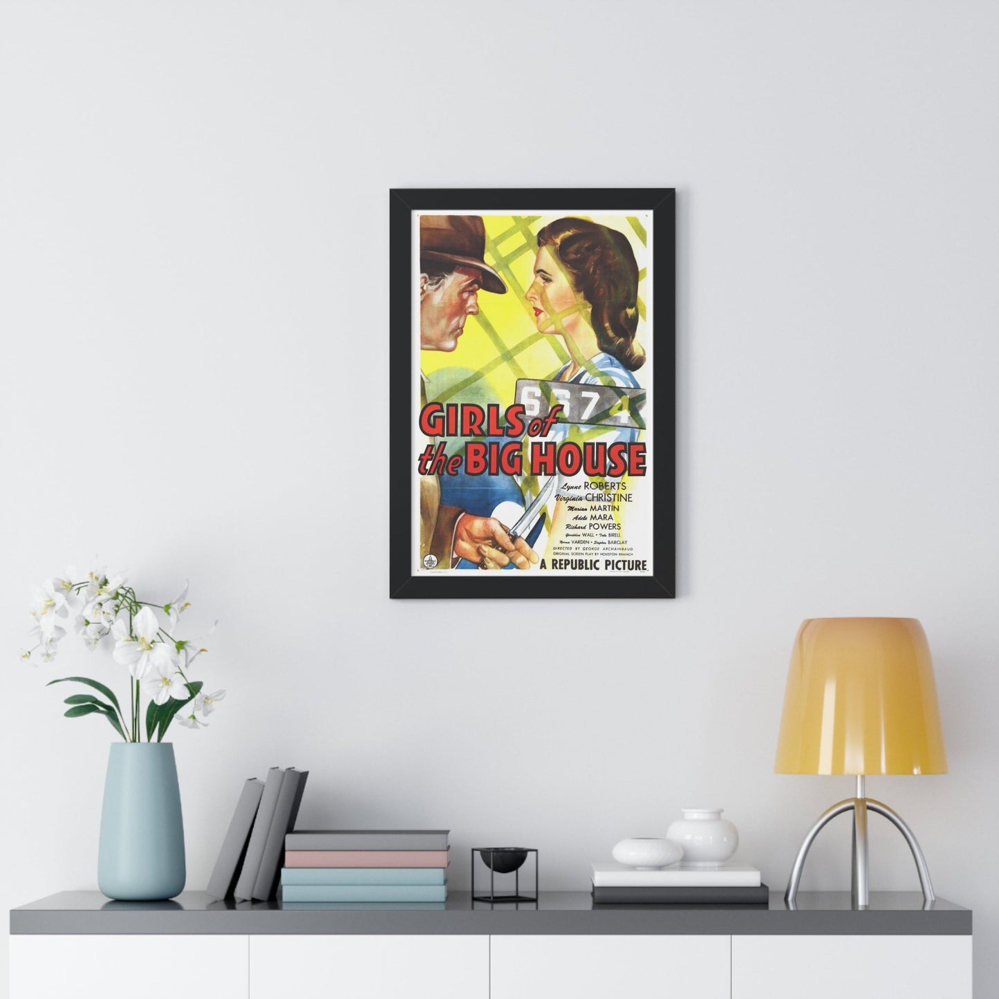 GIRLS OF THE BIG HOUSE 1945 - Framed Movie Poster-The Sticker Space