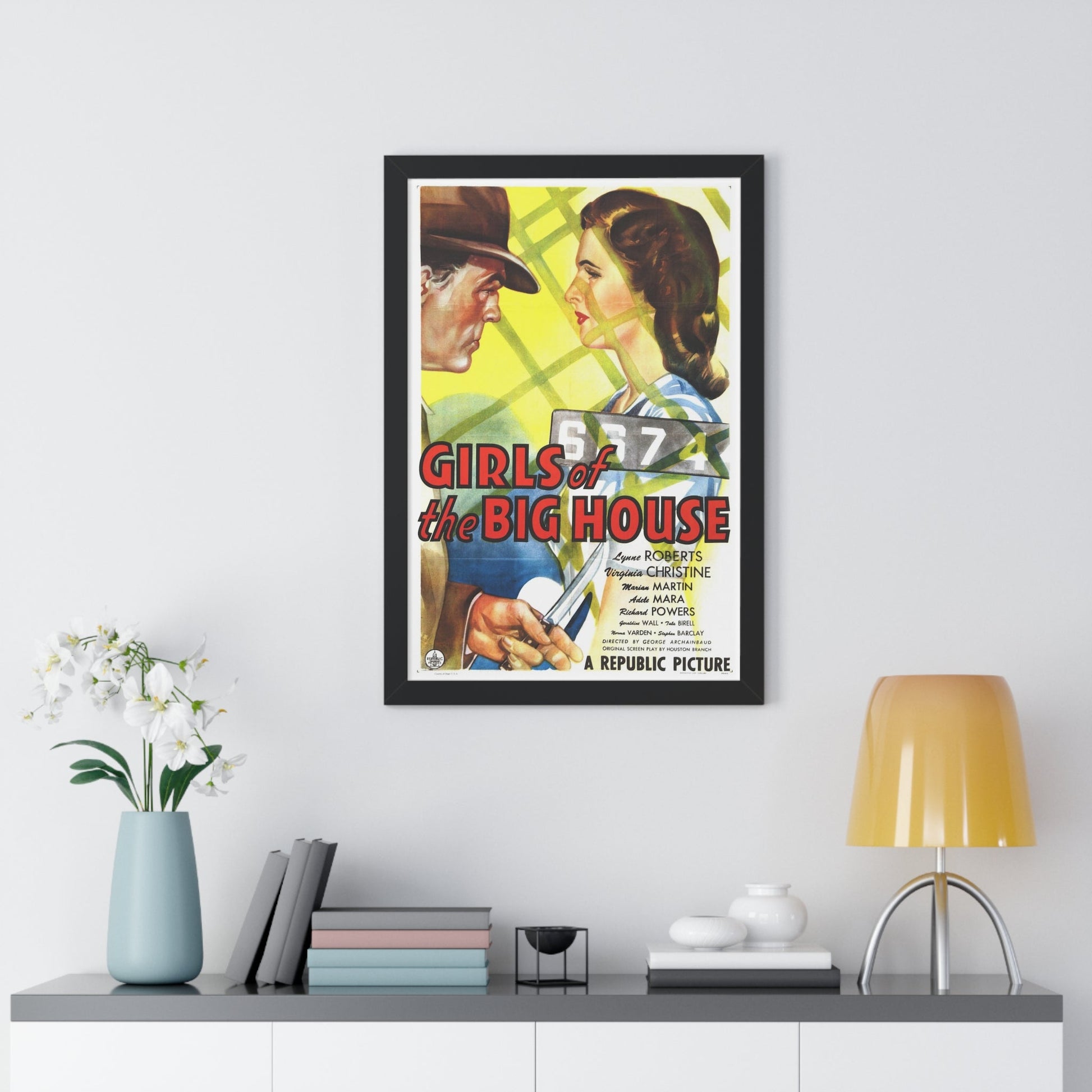 GIRLS OF THE BIG HOUSE 1945 - Framed Movie Poster-The Sticker Space