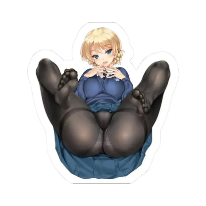 Girls und Panzer Darjeeling 11 (Anime/Ecchi) STICKER Vinyl Kiss-Cut Decal 3 Inch White - The Sticker Space