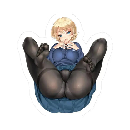 Girls und Panzer Darjeeling 11 (Anime/Ecchi) STICKER Vinyl Kiss-Cut Decal 6 Inch White - The Sticker Space