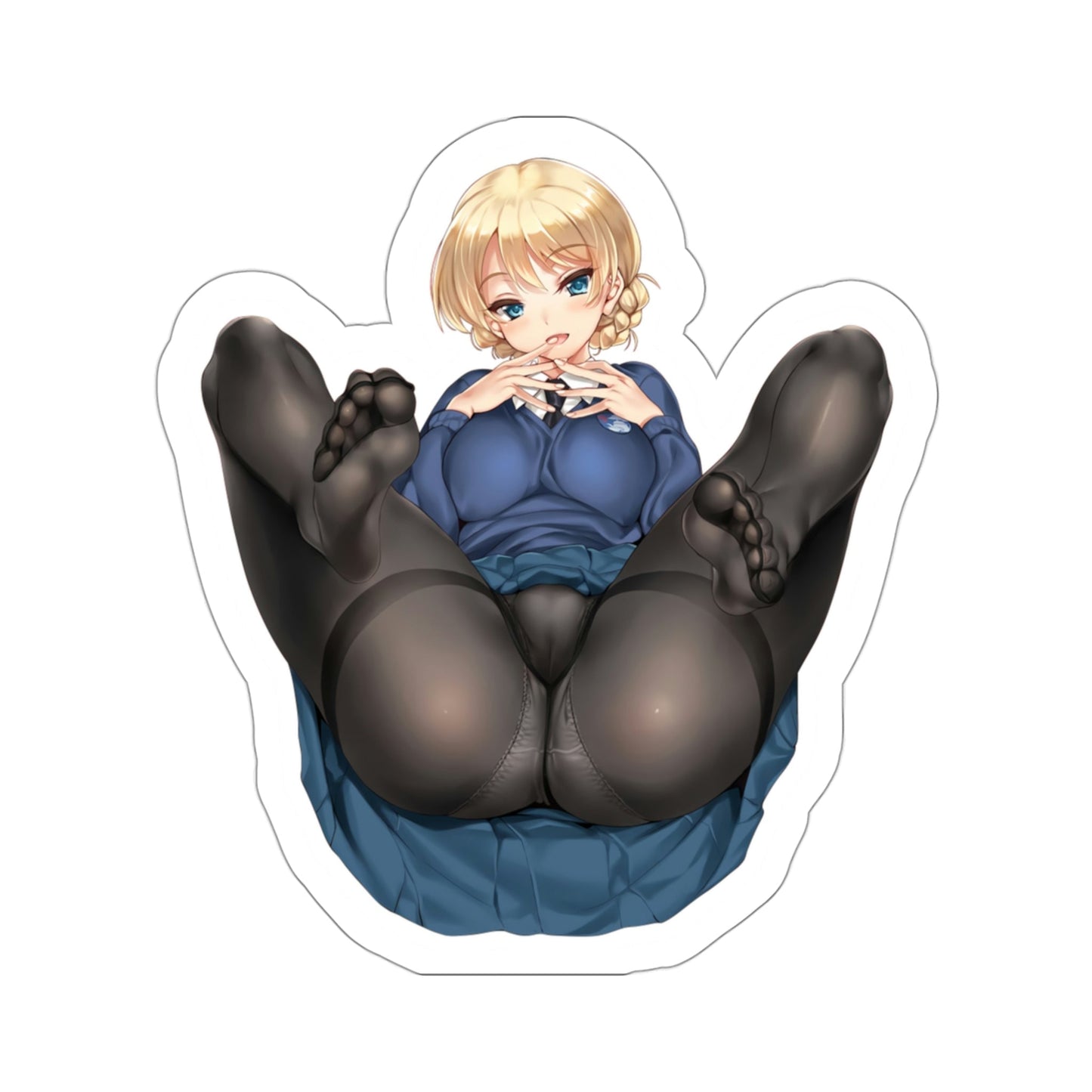 Girls und Panzer - Darjeeling (Anime/Ecchi/Waifu) STICKER Vinyl Die-Cut Decal-3 Inch-The Sticker Space