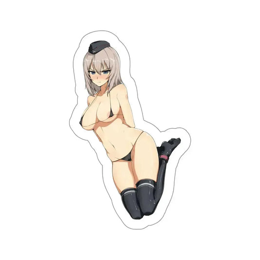 Girls und Panzer - Itsumi Erika (Anime/Ecchi/Waifu) STICKER Vinyl Die-Cut Decal 6 Inch - The Sticker Space