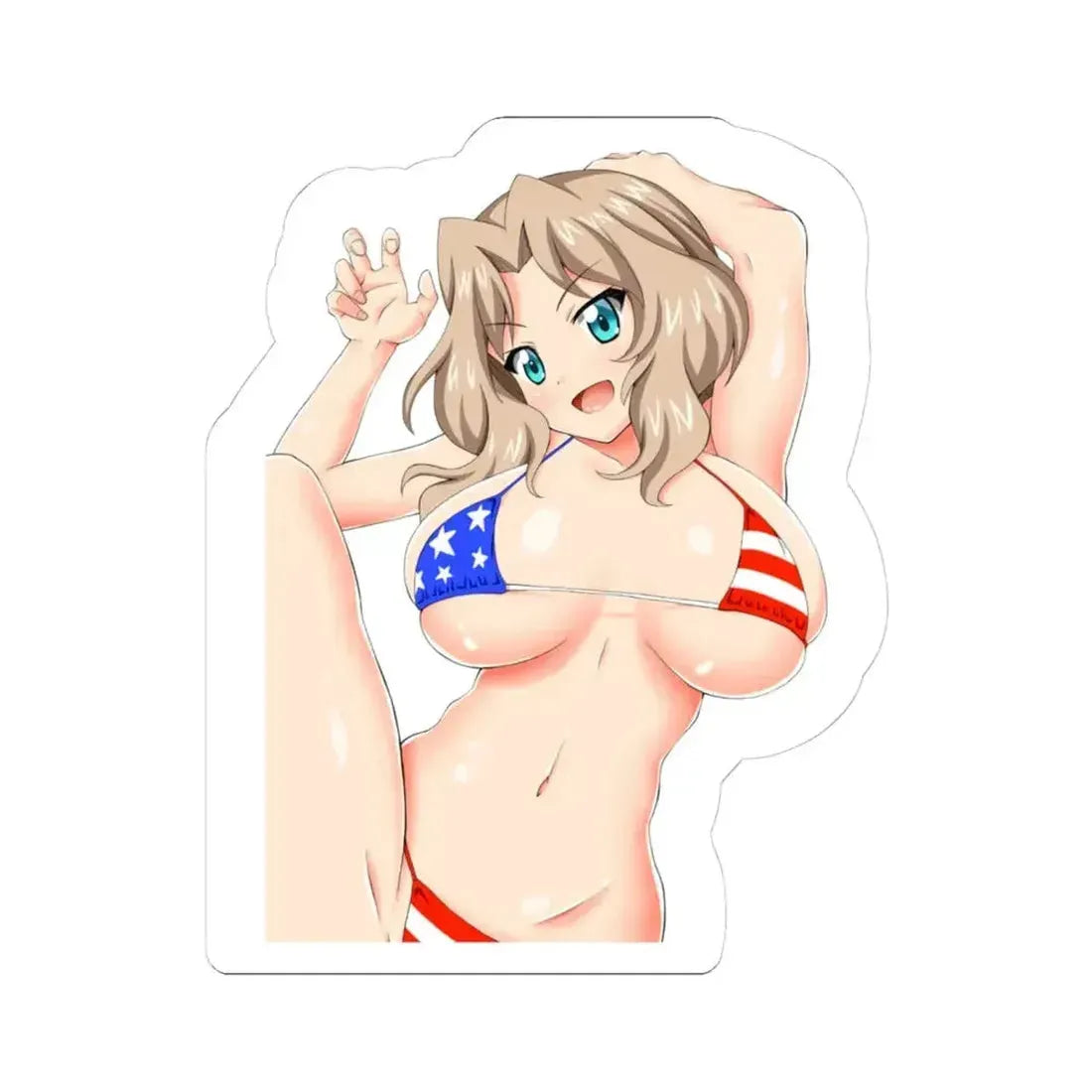 Girls und Panzer Kay 1 (Anime/Ecchi) STICKER Vinyl Kiss-Cut Decal 6 Inch White - The Sticker Space