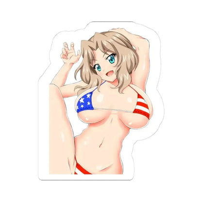 Girls und Panzer Kay 1 (Anime/Ecchi) STICKER Vinyl Kiss-Cut Decal 6 Inch White - The Sticker Space