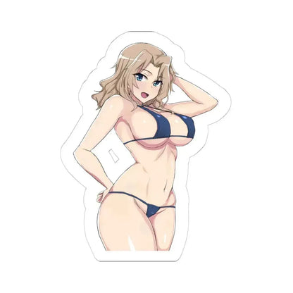Girls und Panzer Kay 3 (Anime/Ecchi) STICKER Vinyl Kiss-Cut Decal 4 Inch White - The Sticker Space