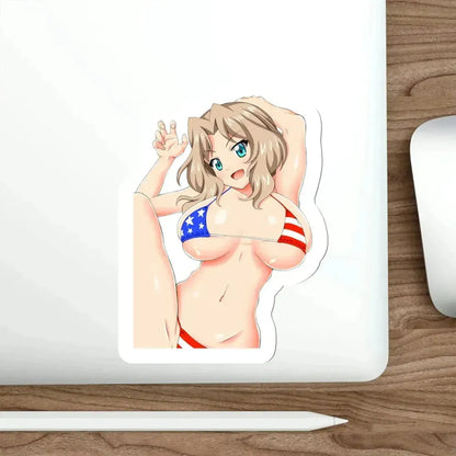 Girls und Panzer - Kay (Anime/Ecchi/Waifu) STICKER Vinyl Die-Cut Decal - The Sticker Space