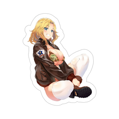 Girls und Panzer - Kay v4 (Anime/Ecchi/Waifu) STICKER Vinyl Die-Cut Decal-2 Inch-The Sticker Space