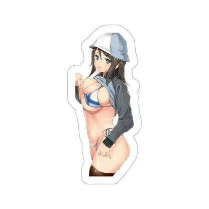 Girls und Panzer - Mika (Anime/Ecchi/Waifu) STICKER Vinyl Die-Cut Decal 3 Inch - The Sticker Space