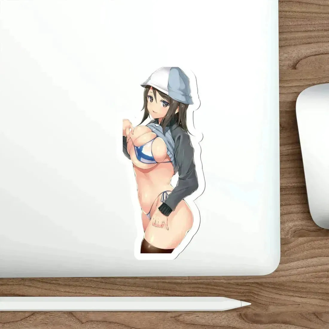 Girls und Panzer - Mika (Anime/Ecchi/Waifu) STICKER Vinyl Die-Cut Decal - The Sticker Space