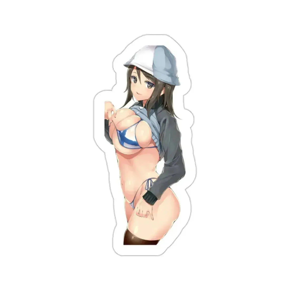 Girls und Panzer - Mika (Anime/Ecchi/Waifu) STICKER Vinyl Die-Cut Decal - The Sticker Space