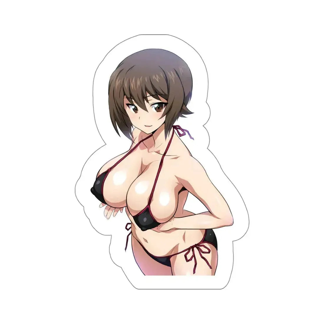 Girls und Panzer - Nishizumi Maho (Anime/Ecchi/Waifu) STICKER Vinyl Die-Cut Decal 5 Inch - The Sticker Space