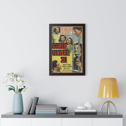 GIRLS UNDER 21 1940 - Framed Movie Poster-The Sticker Space