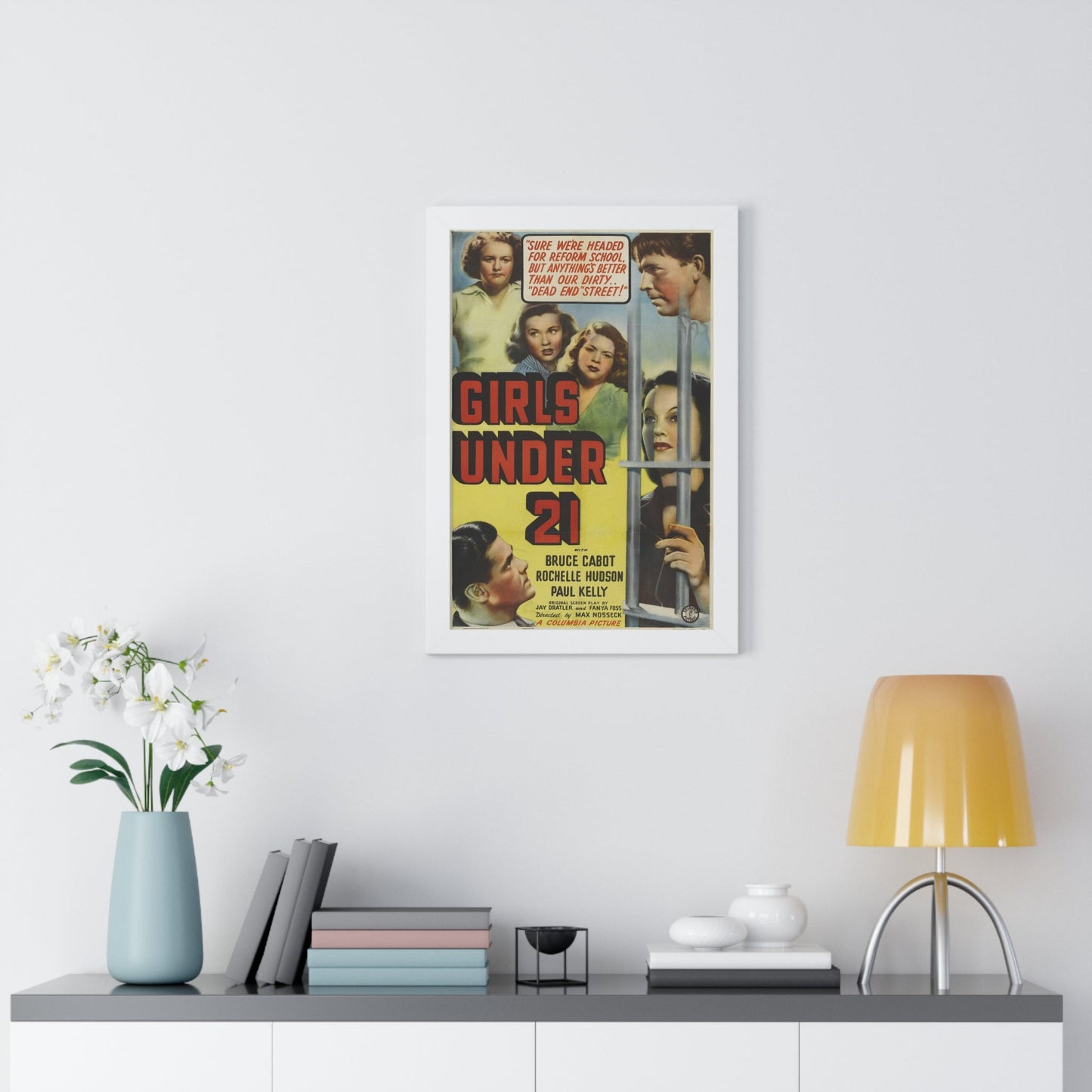 GIRLS UNDER 21 1940 - Framed Movie Poster-The Sticker Space