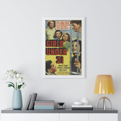 GIRLS UNDER 21 1940 - Framed Movie Poster-The Sticker Space