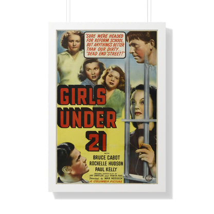 GIRLS UNDER 21 1940 - Framed Movie Poster-20" x 30"-The Sticker Space