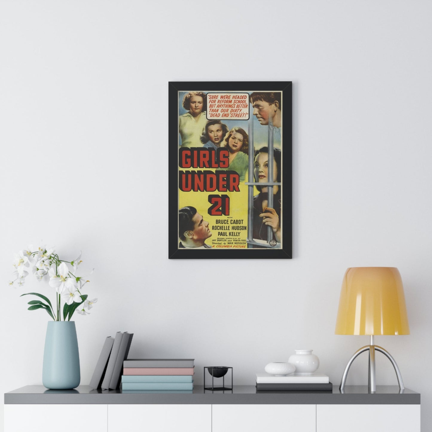 GIRLS UNDER 21 1940 - Framed Movie Poster-The Sticker Space