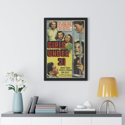 GIRLS UNDER 21 1940 - Framed Movie Poster-The Sticker Space