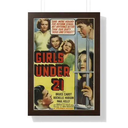 GIRLS UNDER 21 1940 - Framed Movie Poster - The Sticker Space