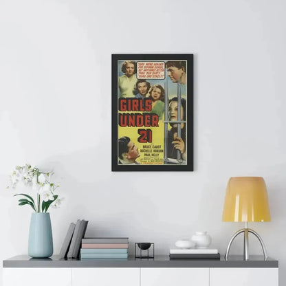 GIRLS UNDER 21 1940 - Framed Movie Poster - The Sticker Space