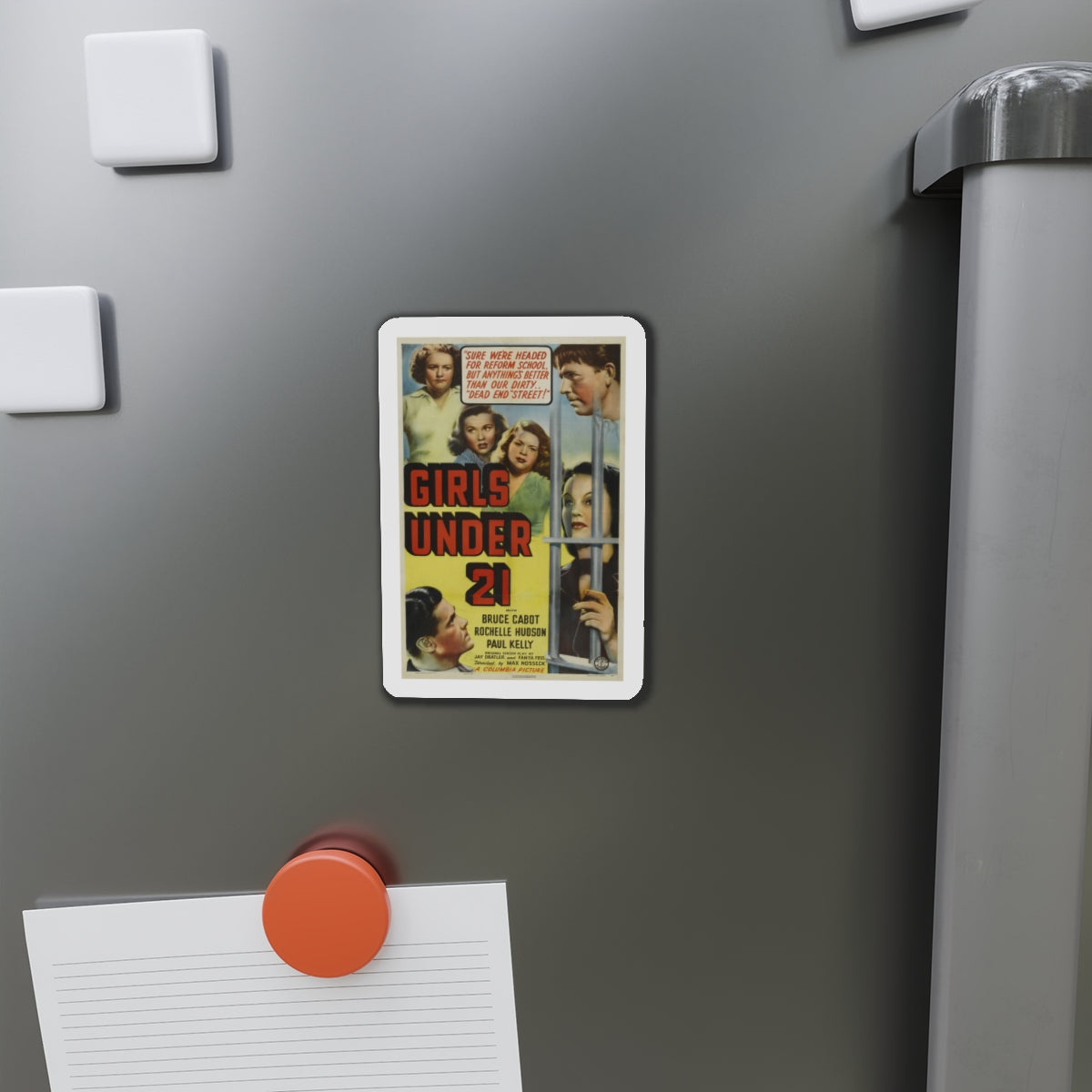 GIRLS UNDER 21 1940 Movie Poster - Die-Cut Magnet-The Sticker Space