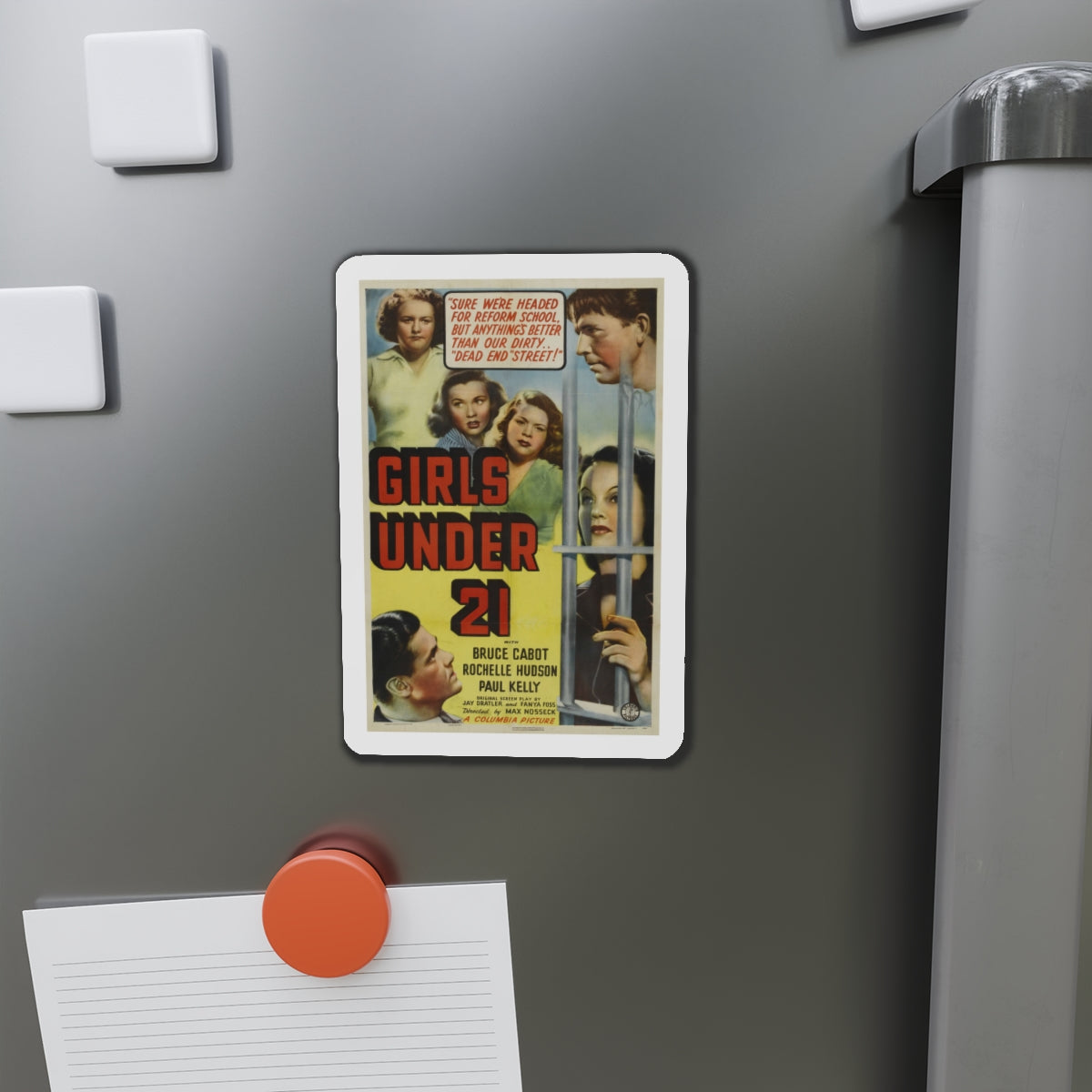 GIRLS UNDER 21 1940 Movie Poster - Die-Cut Magnet-The Sticker Space