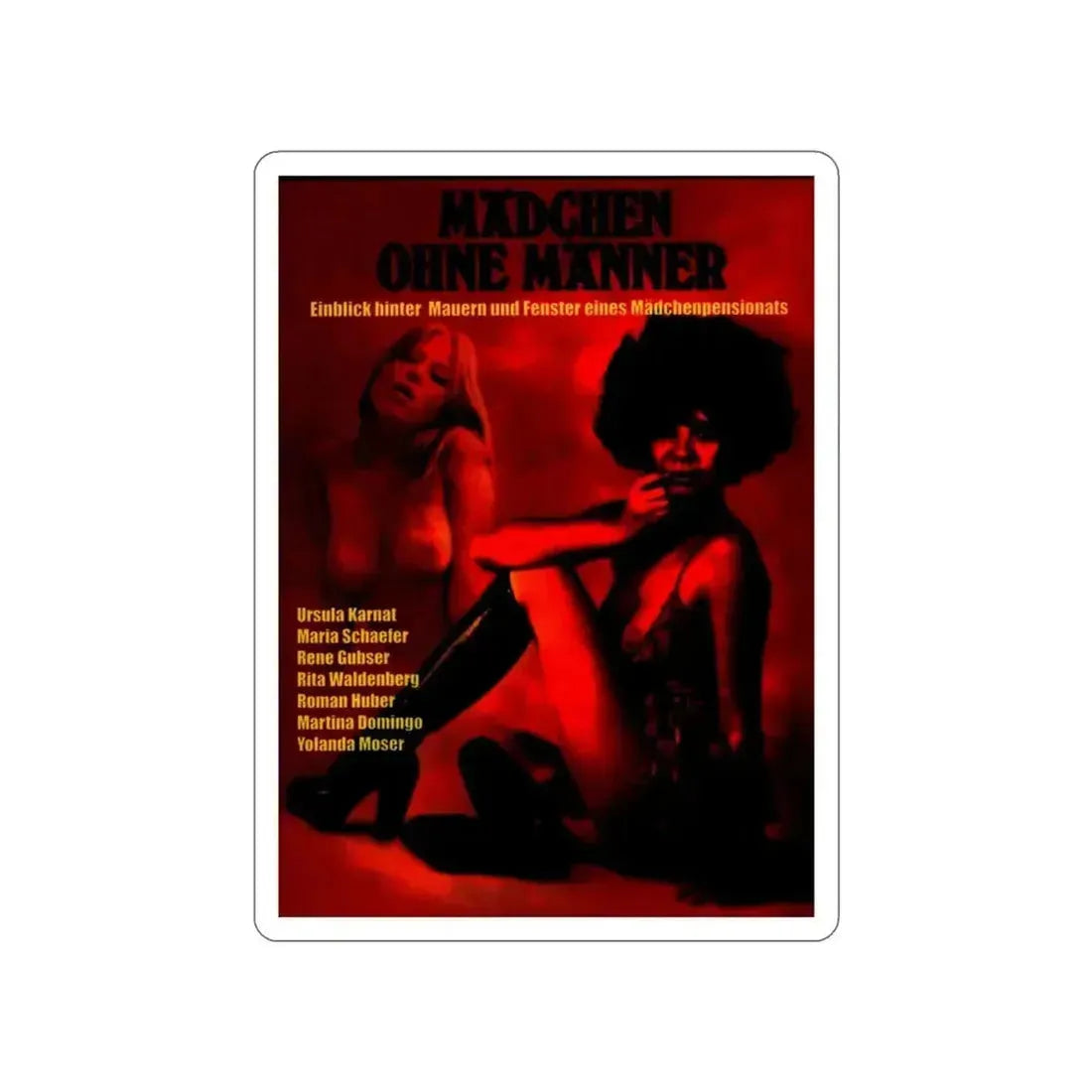 GIRLS WITHOUT LOVERS 1975 Movie Poster STICKER Vinyl Die-Cut Decal 3 Inch - The Sticker Space
