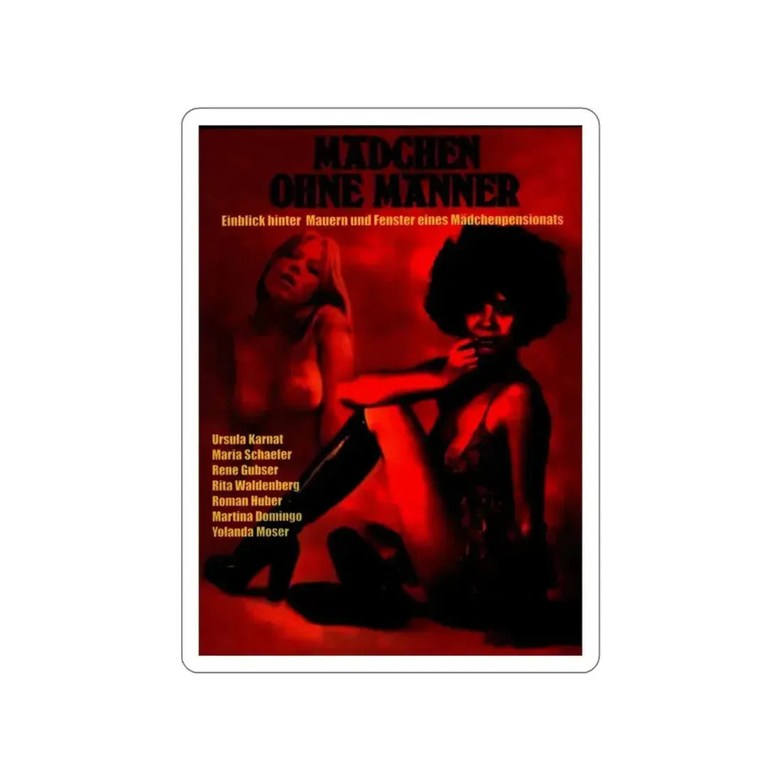 GIRLS WITHOUT LOVERS 1975 Movie Poster STICKER Vinyl Die-Cut Decal - The Sticker Space