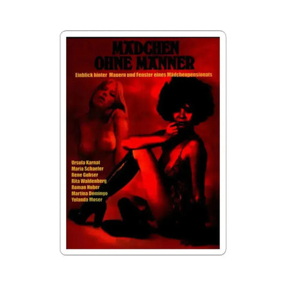 GIRLS WITHOUT LOVERS 1975 Movie Poster - STICKER Vinyl Kiss-Cut Decal 3 Inch White - The Sticker Space