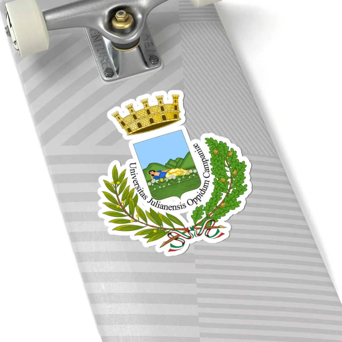 Giugliano in Campania-Stemma (Italy) (Coat of Arms) STICKER Vinyl Kiss-Cut Decal - The Sticker Space
