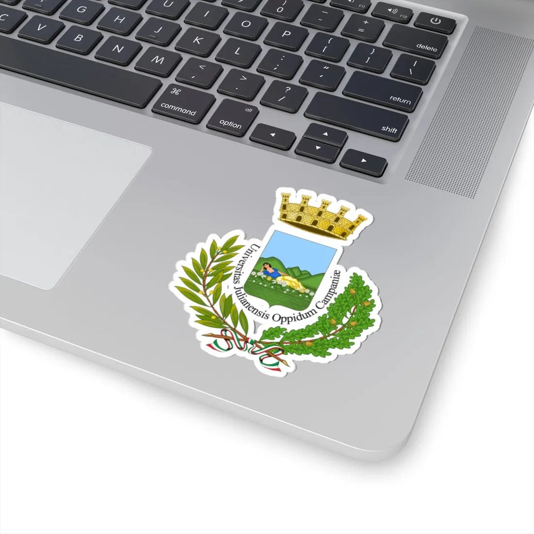 Giugliano in Campania-Stemma (Italy) (Coat of Arms) STICKER Vinyl Kiss-Cut Decal - The Sticker Space