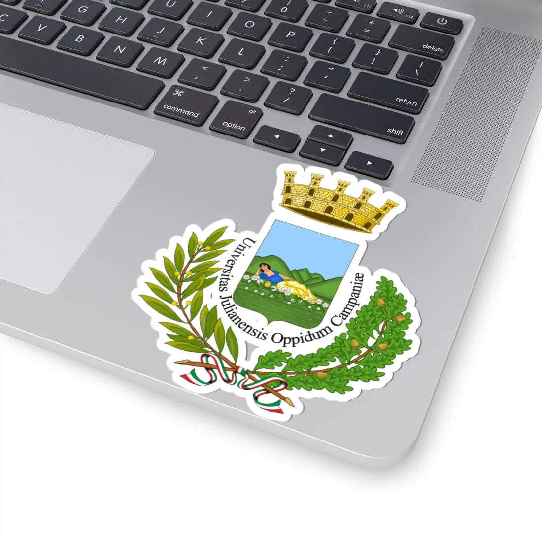 Giugliano in Campania-Stemma (Italy) (Coat of Arms) STICKER Vinyl Kiss-Cut Decal - The Sticker Space