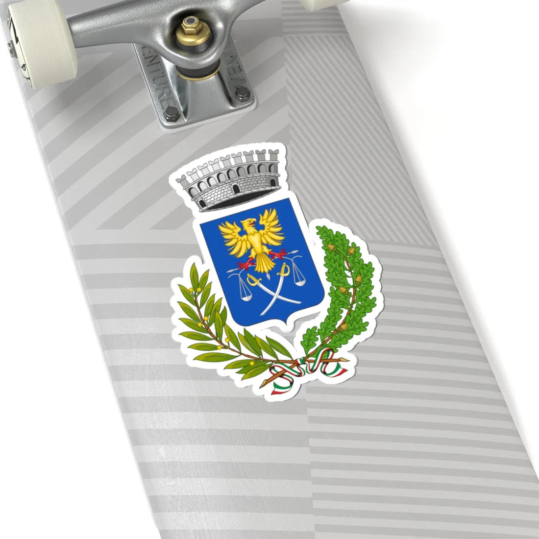 Giustenice-Stemma2 (Italy) (Coat of Arms) STICKER Vinyl Kiss-Cut Decal - The Sticker Space