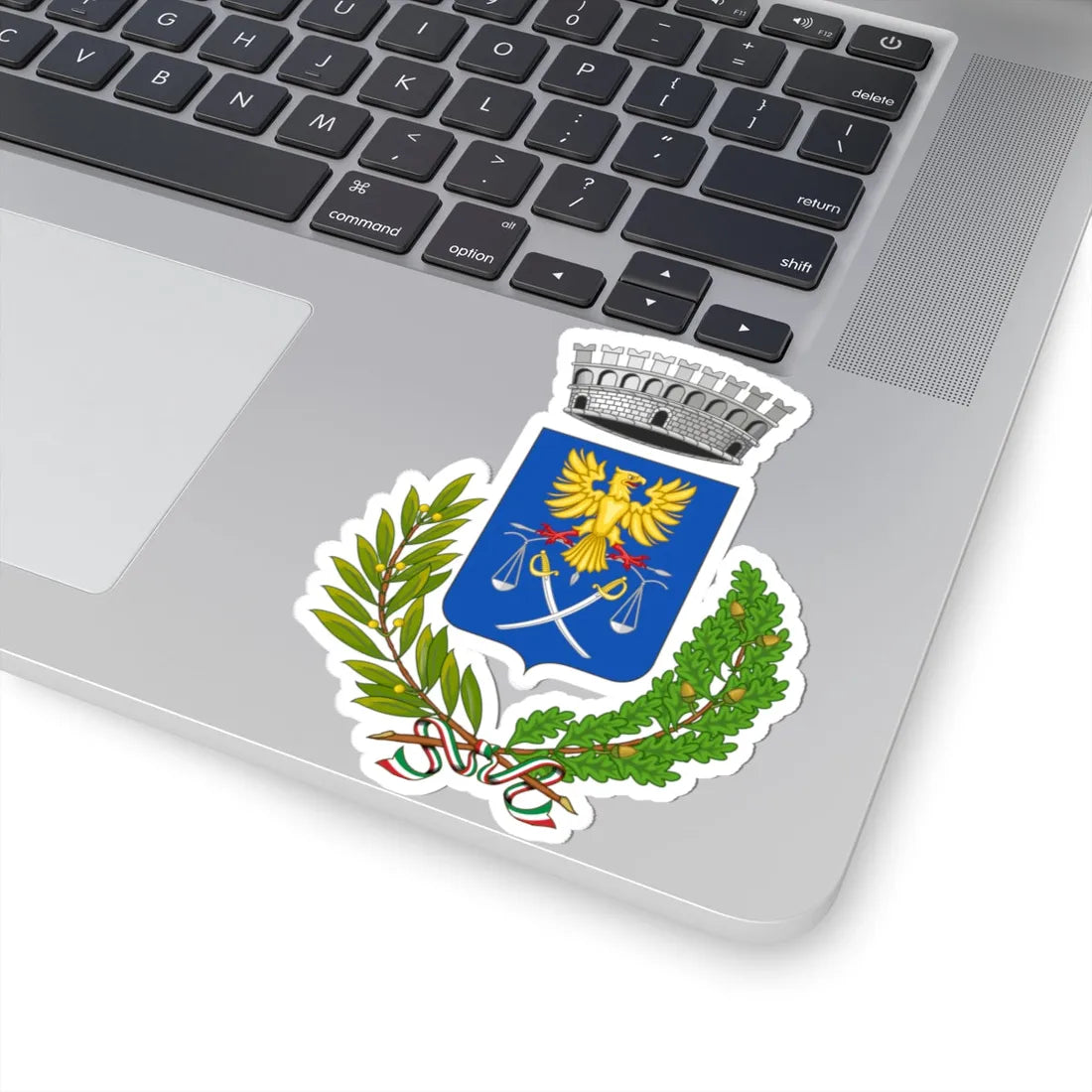 Giustenice-Stemma2 (Italy) (Coat of Arms) STICKER Vinyl Kiss-Cut Decal - The Sticker Space