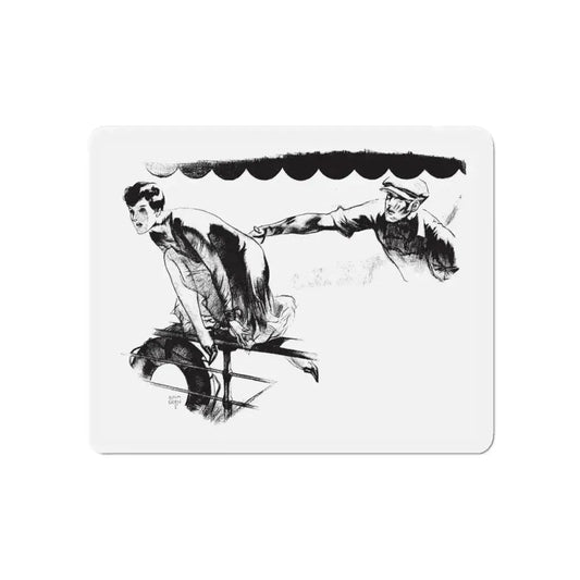 Give and Take (2), Collier's, February 11, 1928 (Magazine Illustration) Refrigerator Magnet 6 Inch Die-Cut - The Sticker Space