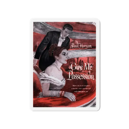 Give Me Possession, Cosmopolitan, September 1948 (Magazine Illustration) Refrigerator Magnet 4 Inch Die-Cut - The Sticker Space
