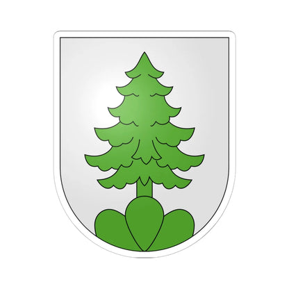 Givrins-coat of arms (Switzerland) (Coat of Arms) STICKER Vinyl Kiss-Cut Decal 6 Inch White - The Sticker Space