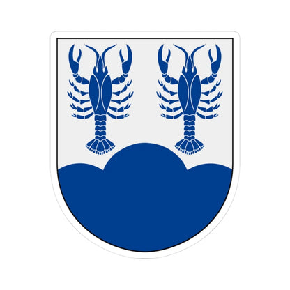 Gladhammar vapen (Sweden) (Coat of Arms) STICKER Vinyl Kiss-Cut Decal 3 Inch White - The Sticker Space