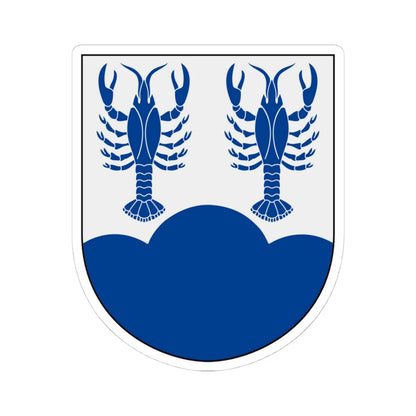Gladhammar vapen (Sweden) (Coat of Arms) STICKER Vinyl Kiss-Cut Decal 4 Inch White - The Sticker Space