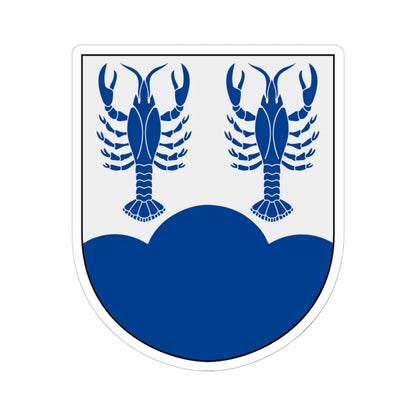 Gladhammar vapen (Sweden) (Coat of Arms) STICKER Vinyl Kiss-Cut Decal 6 Inch White - The Sticker Space